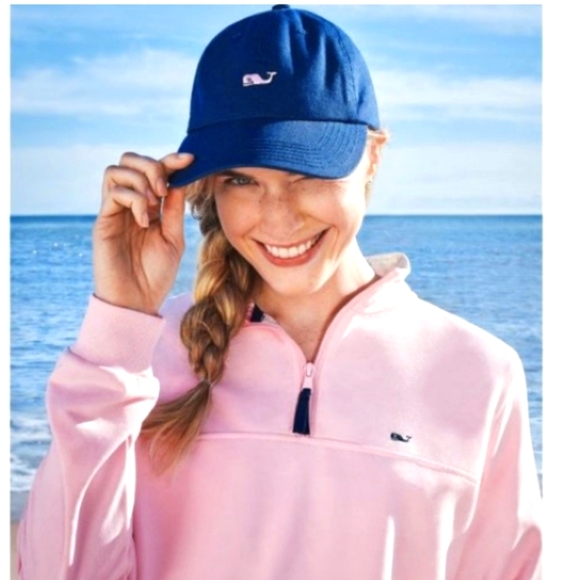 Vineyard Vines Accessories - Vineyard vines for Target Navy Baseball Cap pink whale